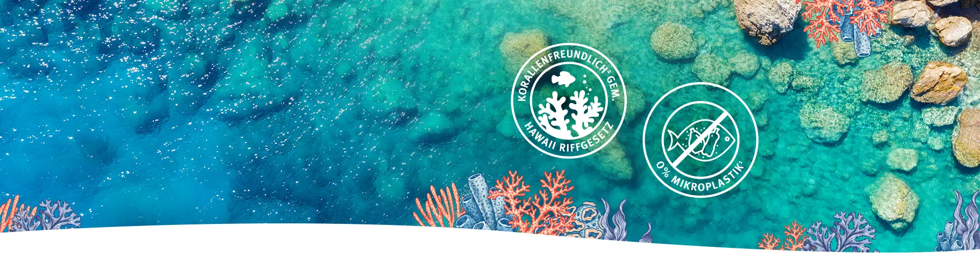 Korallen-freundliche Sonnencreme trägt zum Erhalt von Korallenriffen bei